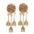 Multicolor Metal Jhumki Earrings for Women