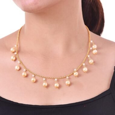 White Colored Pearl Necklace for women