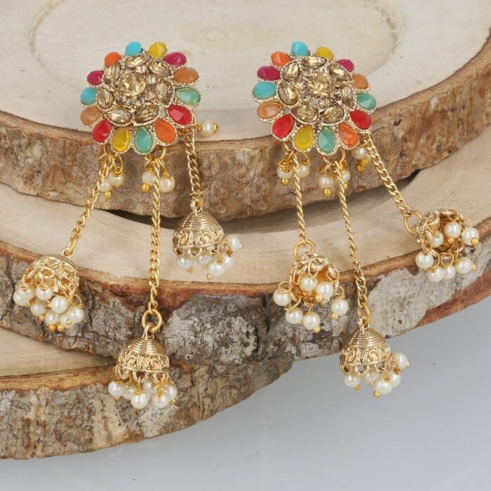 Metal Jhumki Earrings