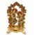 Radha Krishna Idol with Hindu Peacock Design Religious Statue with Diya